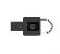 Cadenas intelligent à empreinte digitale étanche USB rechargeable 0,2 s déverrouillage en alliage de zinc avec e sauvegarde pour entrepôt extérieur
