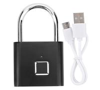 Cadenas intelligent à empreinte digitale, Mini cadenas électronique sans clé, Serrure intelligente USB portable, Serrure à manille pour cadenas, Serrure de porte électronique pour valise et armoire