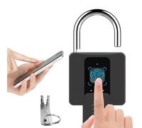 Cadenas intelligent à empreintes digitales, serrure électronique BT pour accès multi-utilisateurs, cadenas d'extérieur robuste en alliage de zinc, étanche IP65 pplication et déverrouillage