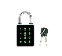 Cadenas intelligent étanche en alliage d'aluminium IP65, contrôle APP, mot de passe/NFC/carte/clé, pour tuya & pour serrure tt, gris (T55C B)