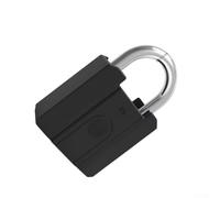 Cadenas intelligent étanche pour application Tuya avec clé pour accès et capacité de stockage de 100 codes en couleur argent pour portail extérieur, clôture, abri de jardin, système de protection de