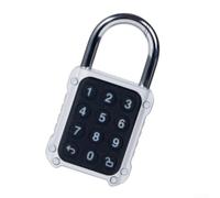 Cadenas intelligent pour application Tuya IPX5 - Résistant aux intempéries - Style biométrique - Pour armoire de rangement de vélo - 100 mots de passe - Métal (701MT)