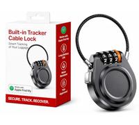Cadenas intelligent pour bagages avec traqueur intégré, compatible avec Apple Find My No Extra Tag Need, combinaison antivol pour valise, sac à dos, sac à main, vélo et sacs, batterie remplaçable