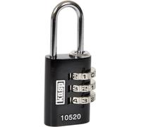 KASP K10520BLAD - KASP Cadenas à code avec 3 rangées de chiffres, 20 mm, noir