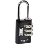 KASP K10520BLAD - KASP Cadenas à code avec 3 rangées de chiffres, 20 mm, noir