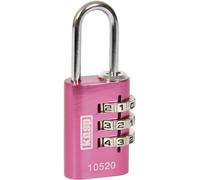 KASP K10520PIND - Cadenas à code avec 3 rangées de chiffres KASP, 20 mm, rose