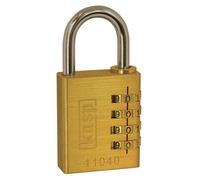 Kasp Security Cadenas K11040 – serrure à combinaison 40 mm, laiton, or-jaune