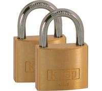 Cadenas Kasp K12040D2 or-jaune avec serrure à clé