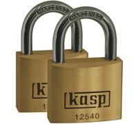 Cadenas Kasp K12525D2 or-jaune avec serrure à clé