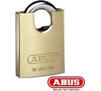 ABUS Cadenas laiton 65CS/50 - Corps de serrure en laiton - anse en acier trempé et protection de l'anse - Niveau de sécurité ABUS 6
