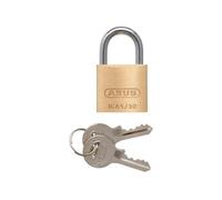 ABUS Cadenas 11989 – série 65 – laiton massif – 40 mm – anse 23 mm – clé partielle 6404