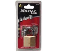 Cadenas laiton - MASTER LOCK - 40 mm - anse acier 22 mm - 2 leviers de verrouillage - cylindre à 5 goupilles