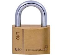 Cadenas laiton UNO 50mm sous blister - HERACLES - I-CAD50-BS