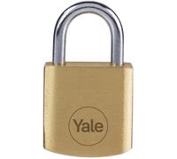 Cadenas laiton - YALE - Y110B/20/111/4 - 20mm - Anse acier - 3 clés