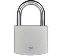 Cadenas Laiton - YALE - Y120DB/60/135/1 - Extérieur - Chromé 60 mm - Anti Rouille - Haute Résistance aux intempéries