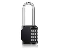 Cadenas long 4 chiffres Noir