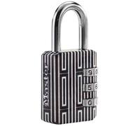 Cadenas - MASTER LOCK - 30mm - Anse Ø5mm - Combinaison programmable à 3 chiffres - Motifs décoratifs aléatoires