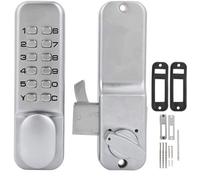 Cadenas mécanique avec fonction de réinitialisation - Cadenas à combinaison mécanique - Structure métallique - Facile à utiliser - Combinaisons de chiffres de 1 à 11 - Résistant aux chocs