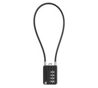 Cadenas numérique à 4 chiffres, câble flexible de 30 cm de long et de 3 mm de diamètre, pour casiers, bagages, couvercles de poubelles, 1 pièce