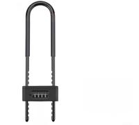 Cadenas robuste en U avec anse réglable de 160 mm à 300 mm, cadenas à combinaison résistant aux intempéries avec 10 000 codes pour entrées en verre, acier massif anti-design pour une sécurité accrue