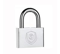 Cadenas, Serrure n acier avec 4 clés, largeur du corps de serrure : 30 mm, 40, 50, 60, 70, résistante la rouille et l’effraction(Short Lock,50mm)