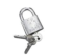 Cadenas, Serrure de porte sécurité antivol et antirouille, en acier inoxydable, largeur du corps serrure : 30 mm, 40, 50 ou 60, 3 clés incluses(40x55mm)