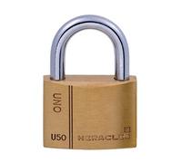 Cadenas standard laiton UNO 50mm s'entrouvrant anse en U - - I-CAD50MV