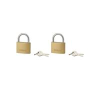 Cadenas TYPE 1 Lot de 2, 45mm, intérieur, anse en acier cémenté, 4 clés s'entrouvrant, corps en alliage monobloc, mécanisme à goupilles, Garantie de 10 ans - THIRARD
