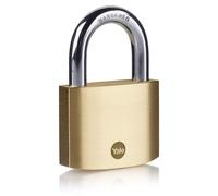 Cadenas Yale en laiton Y110B 60/32, Cadenas classique, Cadenas, Cadenas à clé unique, Laiton, Laiton, En forme de U