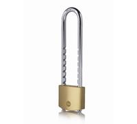 Cadenas YALE laiton - S'entrouvrant 50 mm - 3 clés - Anse réglable - 24259000