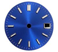 Cadran d'horloge, 28,5 mm, compatible avec le mouvement NH35, avec fonction lumineuse verte, référence 02