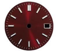 Cadran d'horlogerie, 28,5 mm, compatible avec le mouvement NH35, avec fonction lumineuse verte, référence 05