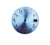 Cadran numérique 28.5mm NH35, Vert, Calendrier Unique, Cadrans de Montre, Accessoires for mouvements NH70 NH36