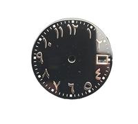Cadran numérique 28.5mm NH35, Vert, Calendrier Unique, Cadrans de Montre, Accessoires for mouvements NH70 NH36