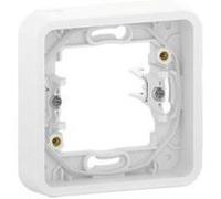 Schneider Electric - Mureva Styl - Cadre 1 poste à griffes - encastré - IP55 - IK08 - blanc - MUR39108