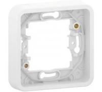 Cadre 1 poste IP55 IK07 - Encastré - Blanc- Mureva Styl G
