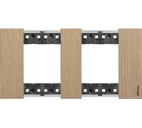 Cadre 2 x 2 module en bois BTicino Living Now KA4802M2L_ Noyer