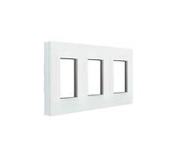Cadre 3 éléments Legrand 741003 série Valena Next couleur blanc opale