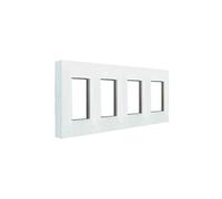 Cadre 4 éléments Legrand 741004 série Valena Next couleur blanc opale