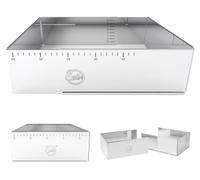 Cadre à gâteau réglable - 24 x 19 cm à 32 x 46 cm - Inox - 10 cm de haut - Pour cake et tarte