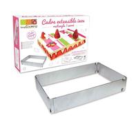 ScrapCooking Cadre extensible rectangle inox 27/52 cm