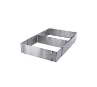 Cook Concept Cadre rectangle Cuisy KP5250 Inox extensible 20–37×23.5–44 cm H5 cm séparateur amovible