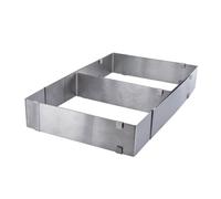 Cadre à Pâtisserie Inox ""Extensible"" 44cm Argent