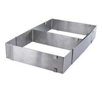 Cook Concept Cadre rectangle Cuisy KP5250 Inox extensible 20–37×23.5–44 cm H5 cm séparateur amovible