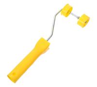Cadre à Rouleaux Jaune en Plastique, Poignée Légère et Robuste | Montage et Démontage Faciles, Rangement Compact, Transport Pratique, pour Plafonds et Grandes Surfaces