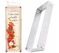 Cadre à tarte extensible et perforée 22/42 cm inox ScrapCooking