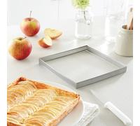 Cadre à tarte perforé en inox carré 20 cm Mathon