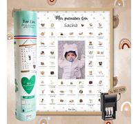 Cadre affiche mes premières fois ourson