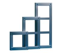 Cadre Aluminium Gris Foncé Vandalcom 1 Module - COMELIT 3161/1