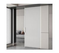 Cadre Aluminium Porte Pliable Séparateur de Pièce | Rail Caché, Isolation Alvéolaire, Fermeture Magnétique, Étanche, Placard, Salle De Bain, Cuisine(Style3,110x240cm)